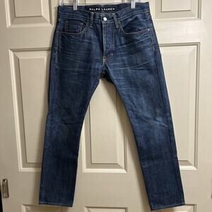 RALPH LAUREN Mens Well Worn Indigo Black Label R16VC68 30/30